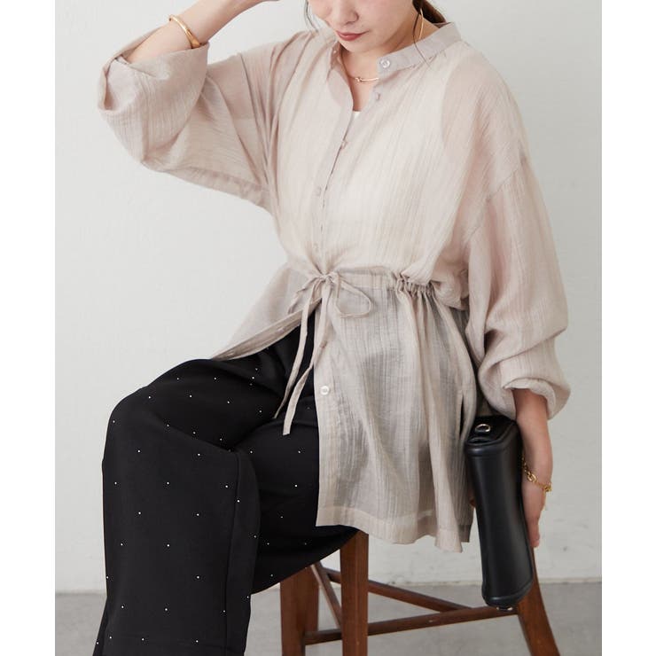 【Web限定】ウエストギャザーチュニック+タンクトップ | RMAF　NICE CLAUP / OLIVE des OLIVE | 詳細画像15 