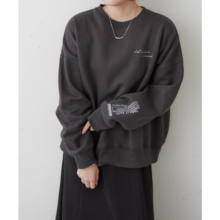 【Web限定】大人カジュアル トライアングルロゴプルオーバー | RMAF　NICE CLAUP / OLIVE des OLIVE | 詳細画像2 