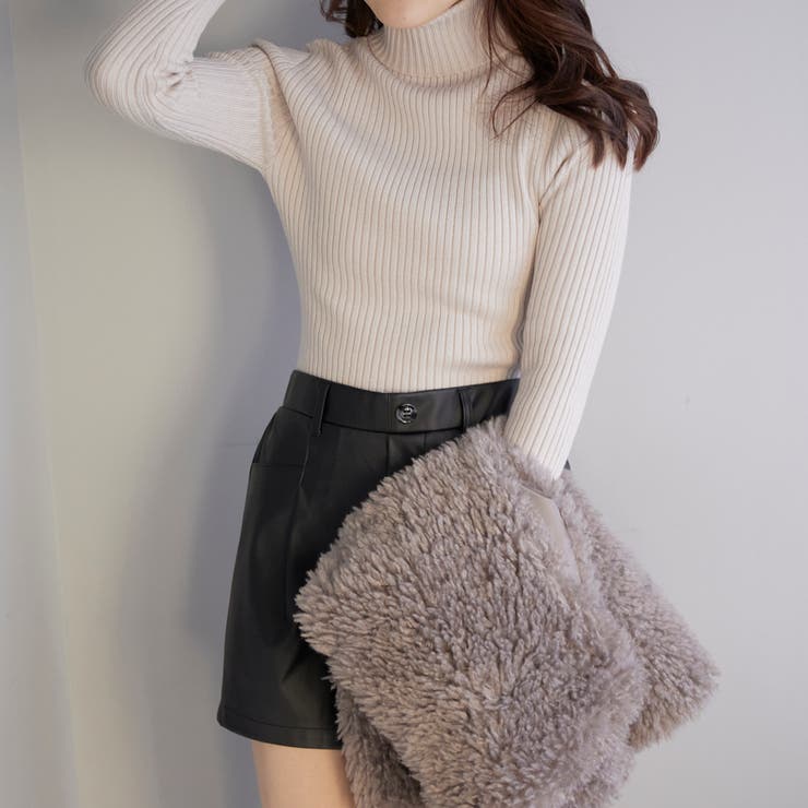 美品)アルチビオarchivio カシミヤ ハイネック2024秋冬サイズ38 美品