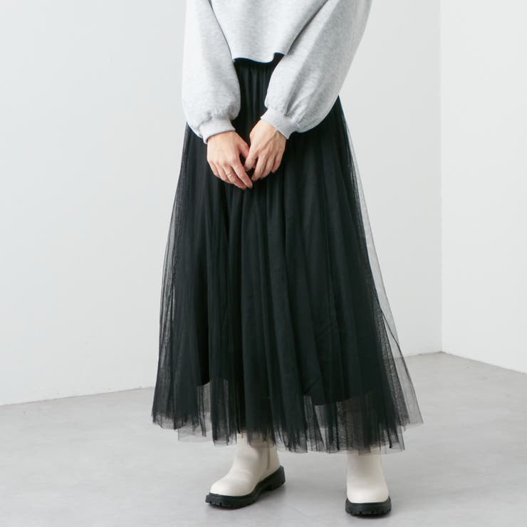 チュール２枚重ねフレアースカート | RMAF　NICE CLAUP / OLIVE des OLIVE | 詳細画像20 