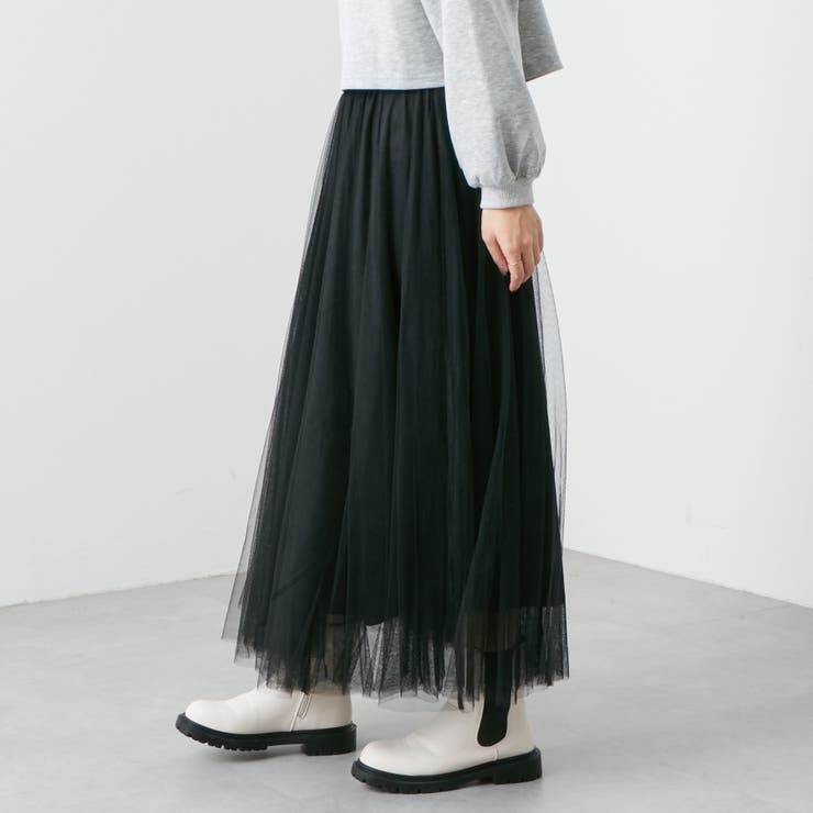 チュール２枚重ねフレアースカート | RMAF　NICE CLAUP / OLIVE des OLIVE | 詳細画像21 