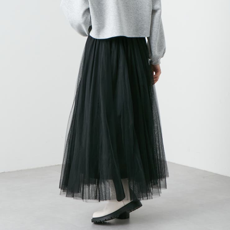 チュール２枚重ねフレアースカート | RMAF　NICE CLAUP / OLIVE des OLIVE | 詳細画像22 