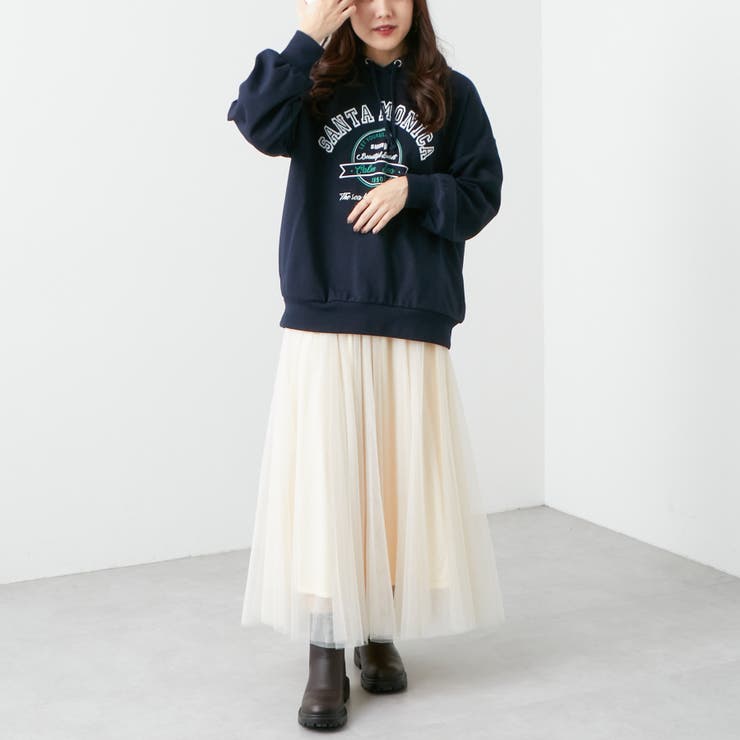 チュール２枚重ねフレアースカート | RMAF　NICE CLAUP / OLIVE des OLIVE | 詳細画像6 