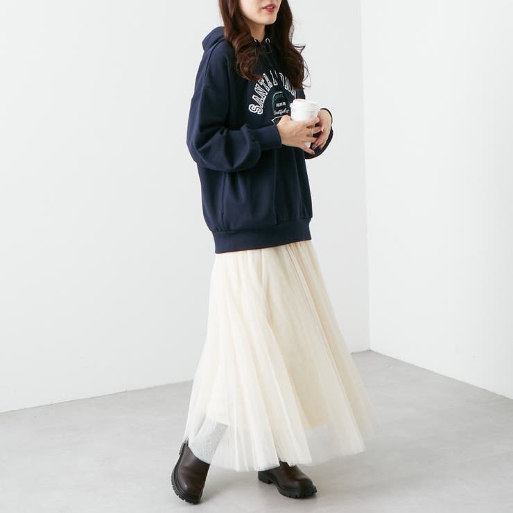 チュール２枚重ねフレアースカート | RMAF　NICE CLAUP / OLIVE des OLIVE | 詳細画像7 