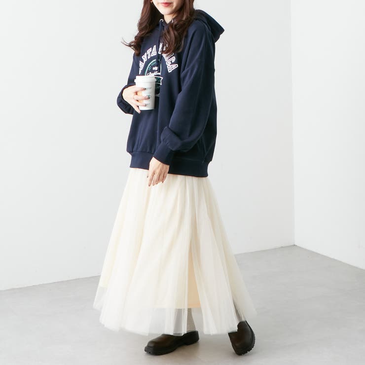 チュール２枚重ねフレアースカート | RMAF　NICE CLAUP / OLIVE des OLIVE | 詳細画像8 