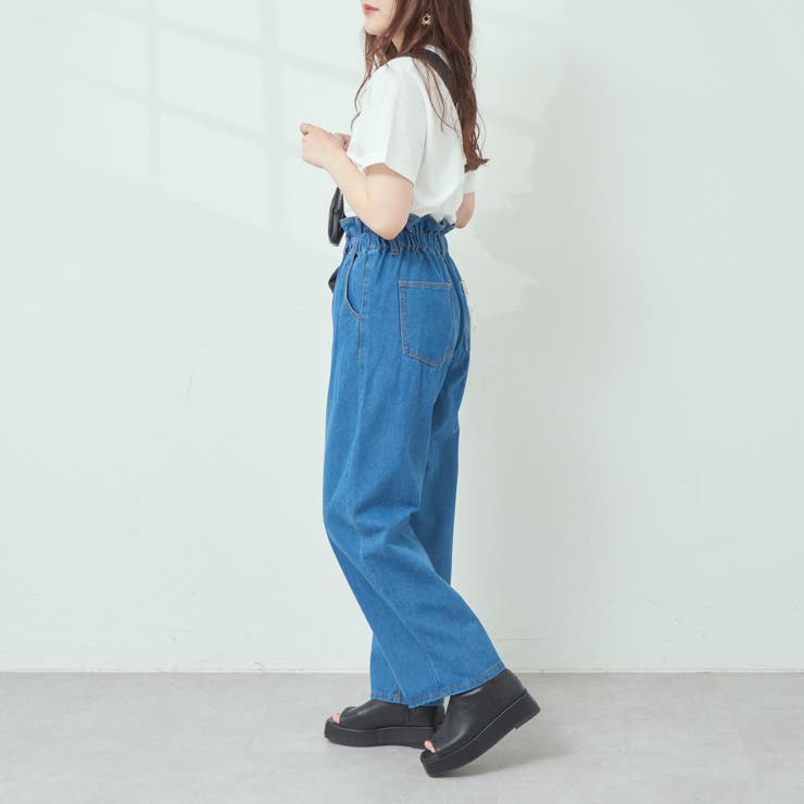 Herill オリーブ ワークパンツ ハイウエスト Herill オリーブ