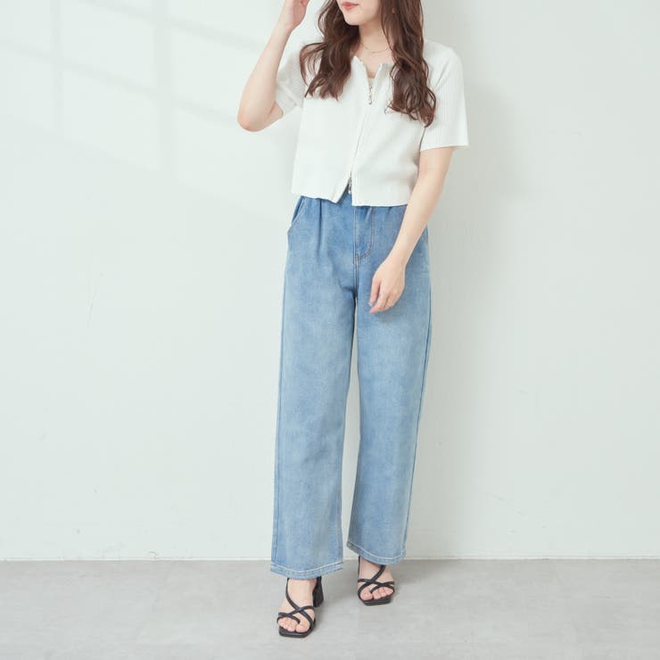 デニムツイルハイウエストパンツ[品番：OLOW0009531]｜RMAF NICE