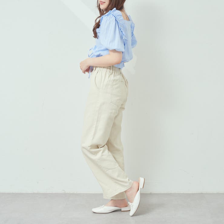 デニムツイルハイウエストパンツ[品番：OLOW0009531]｜RMAF NICE CLAUP 