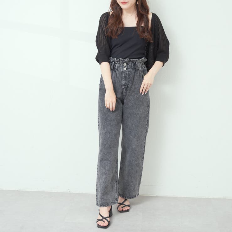 Herill オリーブ ワークパンツ ハイウエスト Herill オリーブ ワークパンツ ハイウエスト