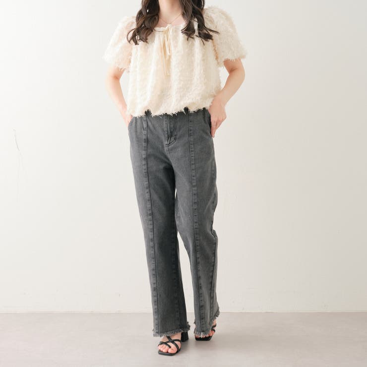 デニムセンターシームバックスリットパンツ[品番：OLOW0010025]｜RMAF