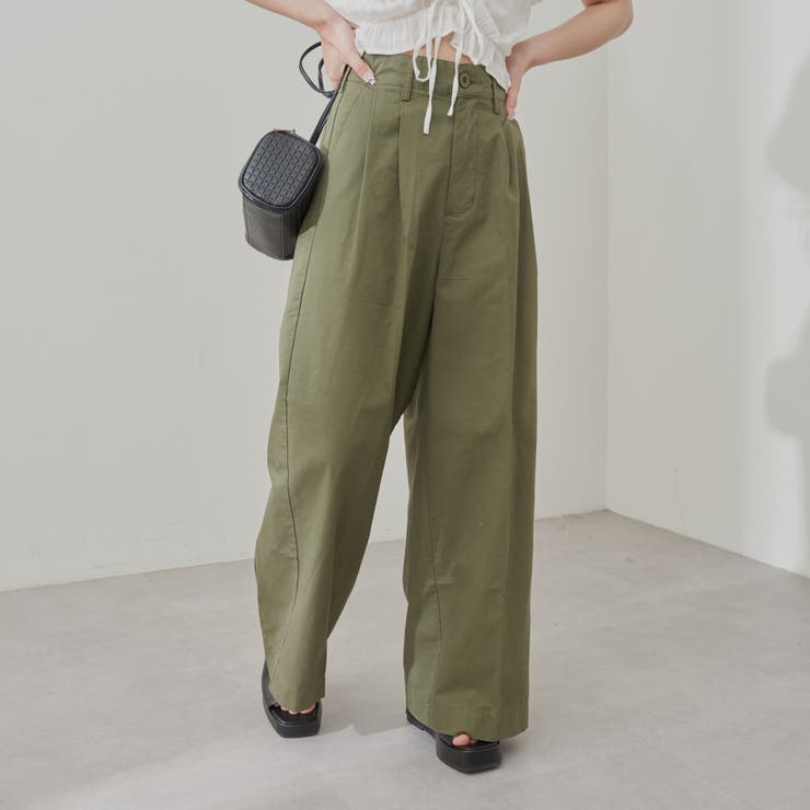 タックワイドパンツ[品番：OLOW0010487]｜RMAF NICE CLAUP / OLIVE des