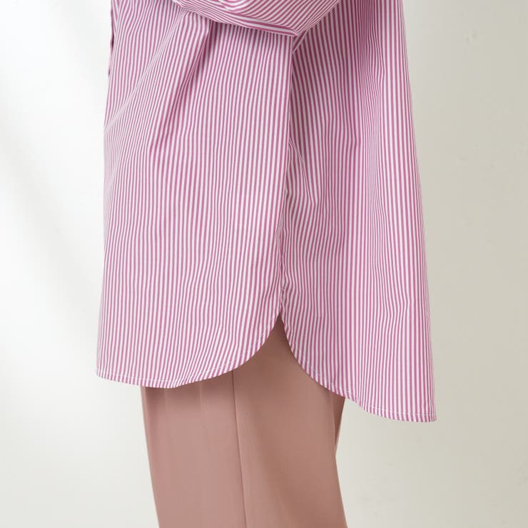 新品 E’S ストライプBIGシャツ M ストライプBIGシャツ[品番：OLOW0009687]｜RMAF NICE CLAUP / OLIVE