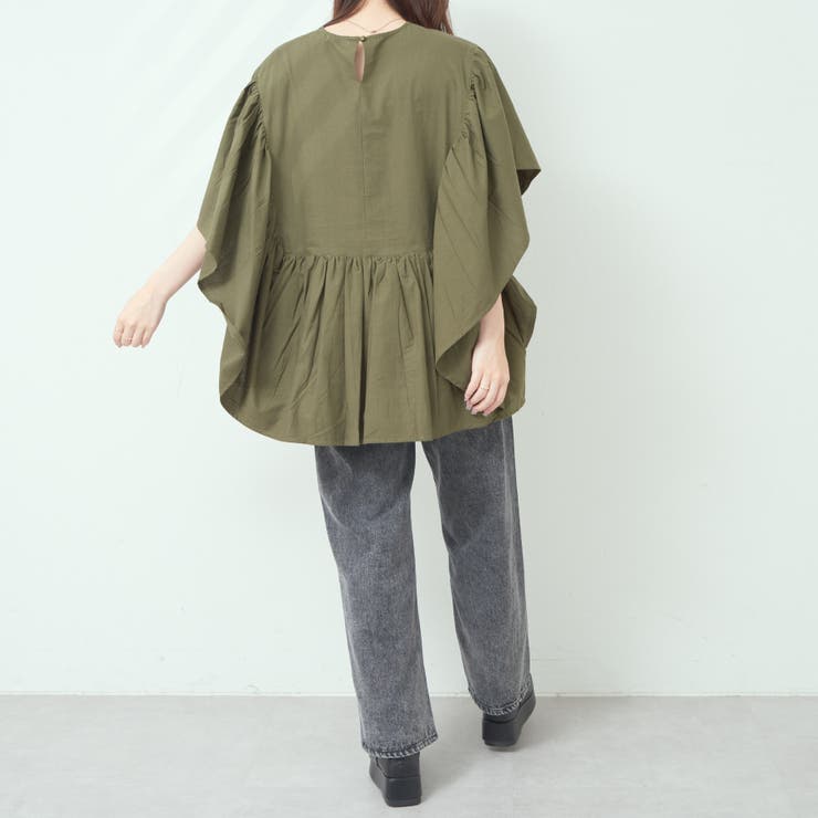 【綿100%】ポプリンポンチョブラウス[品番：OLOW0010536]｜OLIVE des OLIVE  OUTLET（オリーブデオリーブアウトレット）のレディースファッション通販｜SHOPLIST（ショップリスト）