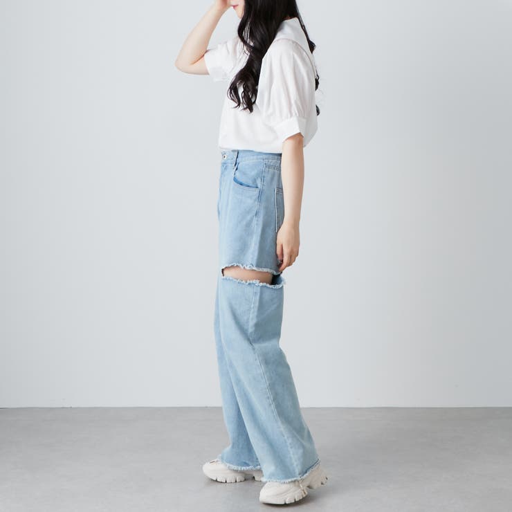 セーラーカラー刺繍ブラウス[品番：OLOW0010181]｜RMAF NICE