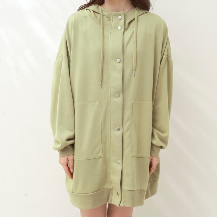 裏毛ビッグフードブルゾン[品番：OLOW0009406]｜OLIVE des OLIVE