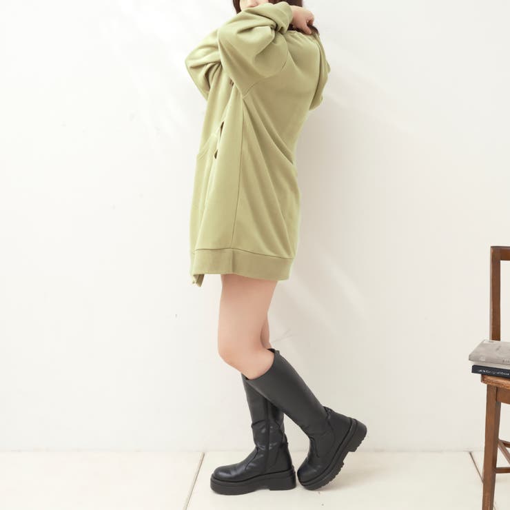 裏毛ビッグフードブルゾン[品番：OLOW0009406]｜OLIVE des OLIVE