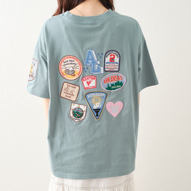 ワッペン付きTシャツ[品番：OLOW0009967]｜RMAF NICE CLAUP