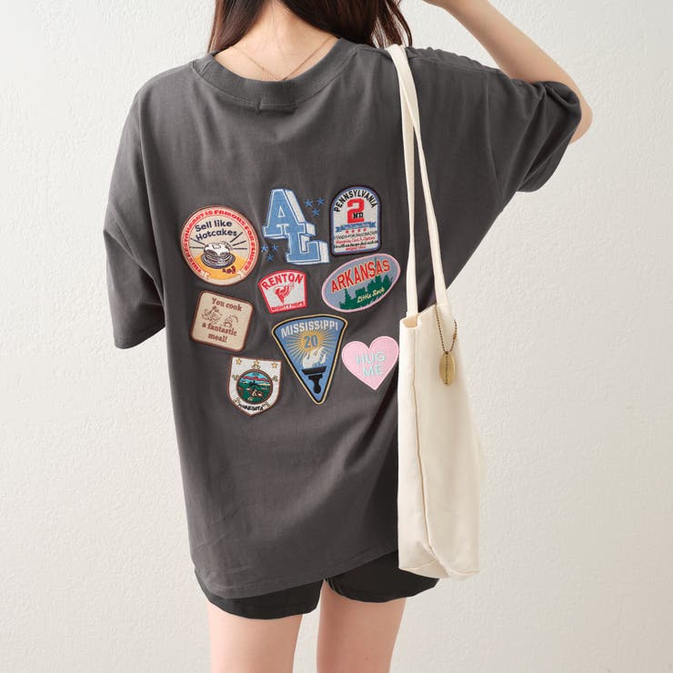 ワッペン付きTシャツ[品番：OLOW0009967]｜RMAF NICE CLAUP