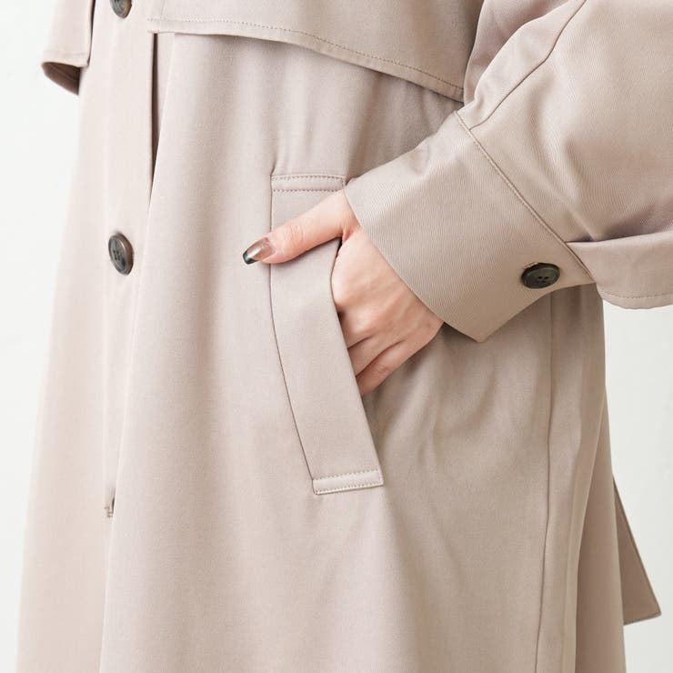 ケープトレンチコート[品番：OLOW0009593]｜RMAF NICE CLAUP / OLIVE