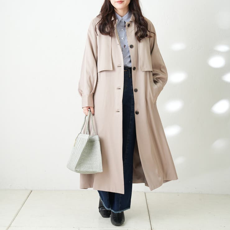 ケープトレンチコート[品番：OLOW0009593]｜RMAF NICE CLAUP / OLIVE