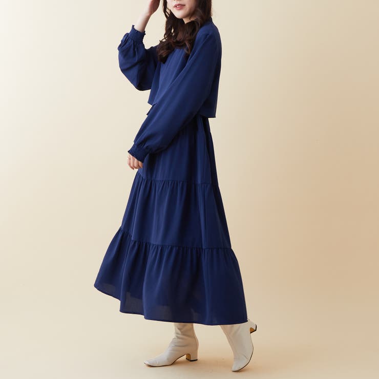 ティアードワンピース[品番：OLOW0009326]｜RMAF NICE CLAUP / OLIVE