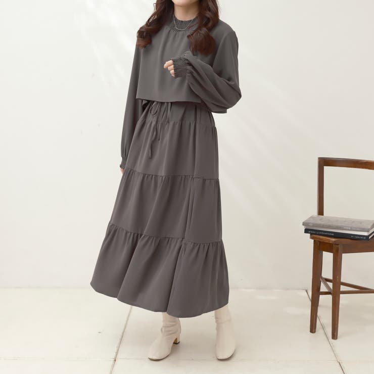 OLIVE des OLIVE ワンピース OLIVE des OLIVE/【OLIVE des OLIVE】魅力的レディ胸あき