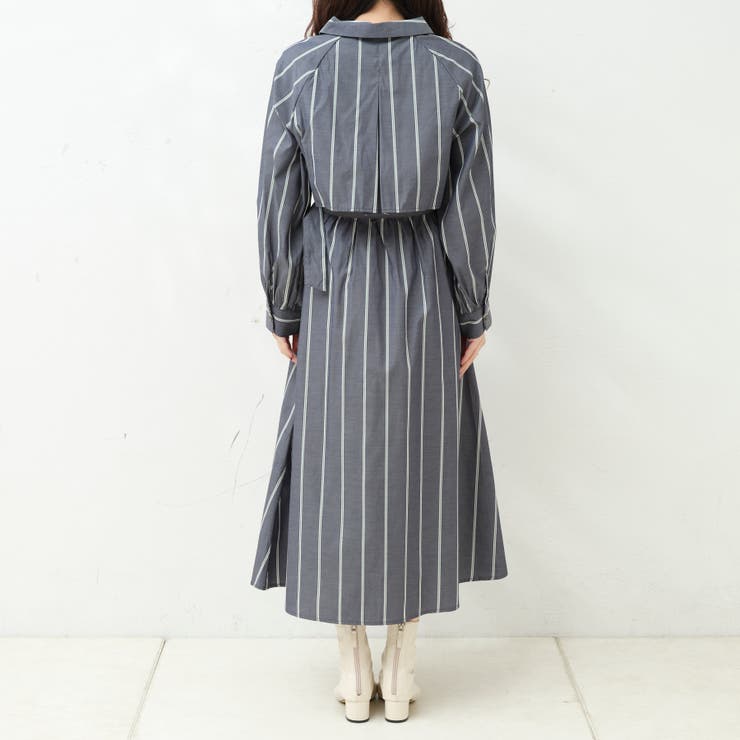 先染めアソートトレンチワンピース[品番：OLOW0009558]｜RMAF NICE