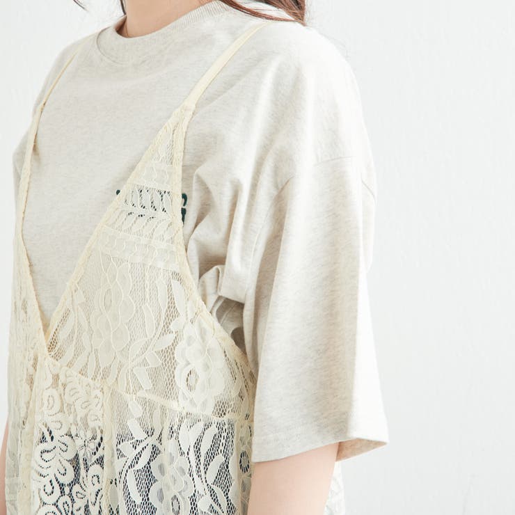 レースパッチワークキャミワンピース[品番：OLOW0010286]｜OLIVE des