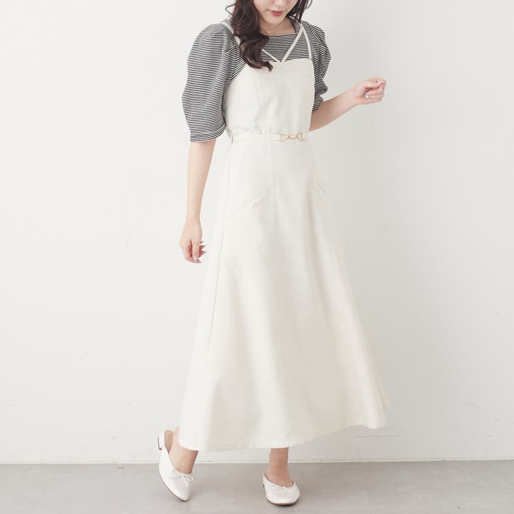 麻調ポリストラップキャミワンピース[品番：OLOW0010204]｜RMAF NICE
