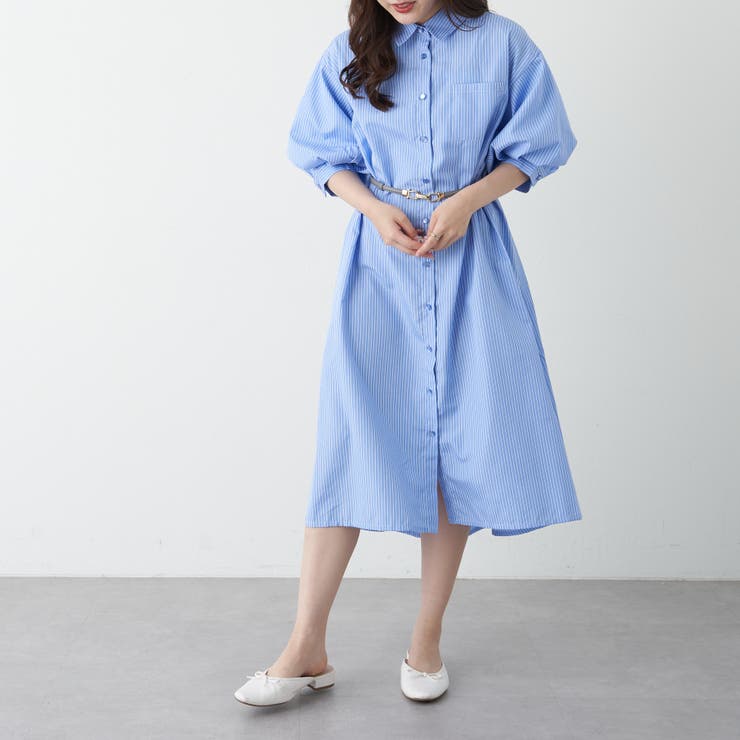アソート袖ボリュームシャツワンピース[品番：OLOW0010499]｜RMAF NICE