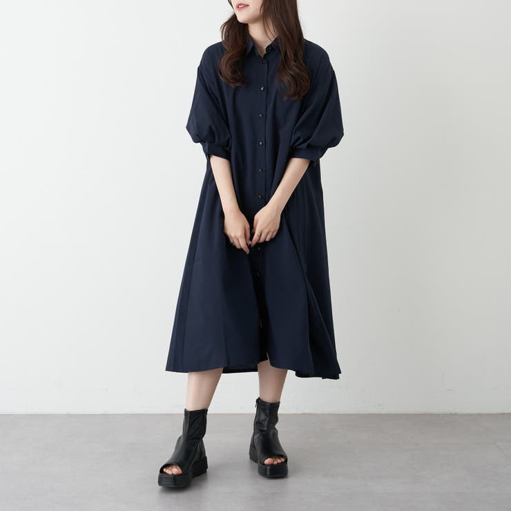 アソート袖ボリュームシャツワンピース[品番：OLOW0010499]｜OLIVE des