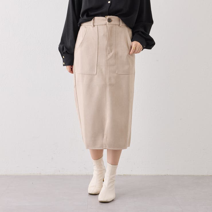 スエードポンチペンシルスカート[品番：OLOW0010935]｜RMAF NICE CLAUP