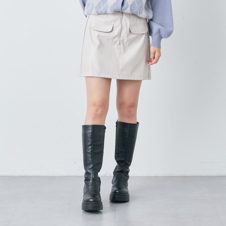 美シルエットミニスカート フロントビットDollyシルエットスカート – レディース