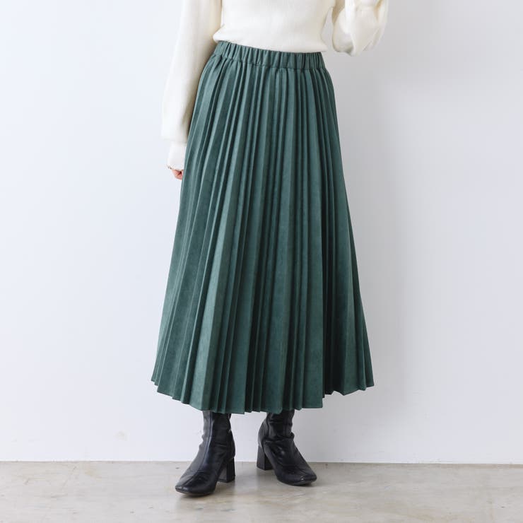 スエポンプリーツスカート[品番：OLOW0011406]｜RMAF NICE CLAUP