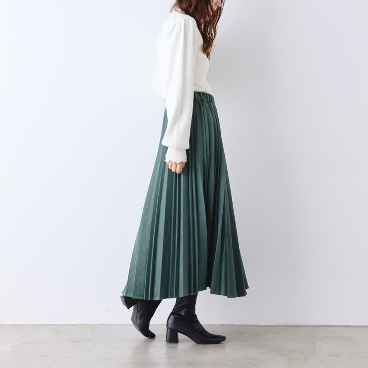 スエポンプリーツスカート[品番：OLOW0011406]｜RMAF NICE CLAUP