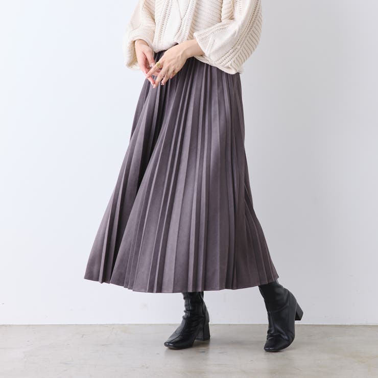 スエポンプリーツスカート[品番：OLOW0011406]｜RMAF NICE CLAUP