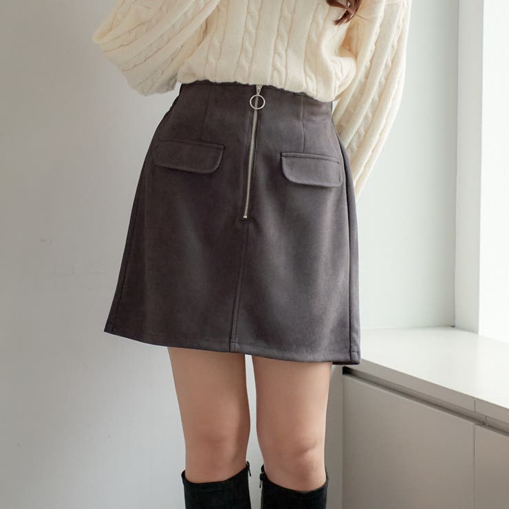 スエポン前ZIPミニスカート[品番：OLOW0012088]｜RMAF NICE CLAUP