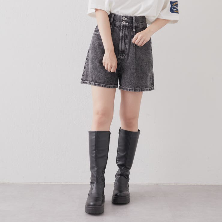 デニムPK刺繍ショートパンツ[品番：OLOW0010899]｜RMAF NICE CLAUP