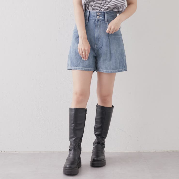 デニムPK刺繍ショートパンツ[品番：OLOW0010899]｜RMAF NICE CLAUP