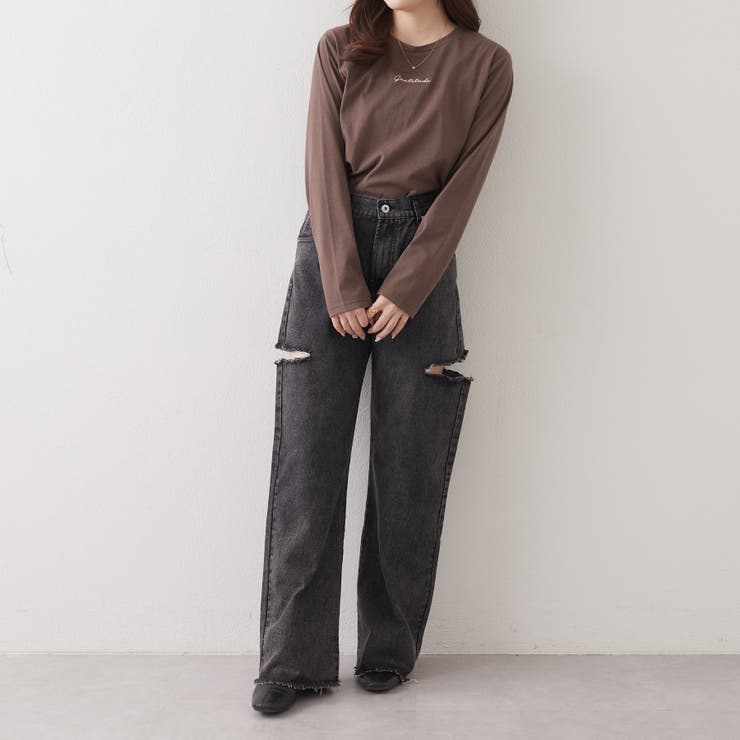 スミクロ】デニムダメージパンツ[品番：OLOW0010922]｜OLIVE des OLIVE