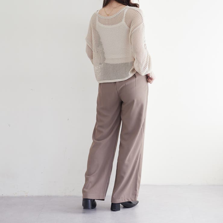 ウエスト配色切替タックパンツ | RMAF　NICE CLAUP / OLIVE des OLIVE | 詳細画像16 