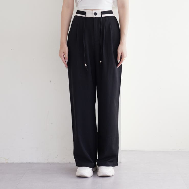 ウエスト配色切替タックパンツ | RMAF　NICE CLAUP / OLIVE des OLIVE | 詳細画像17 