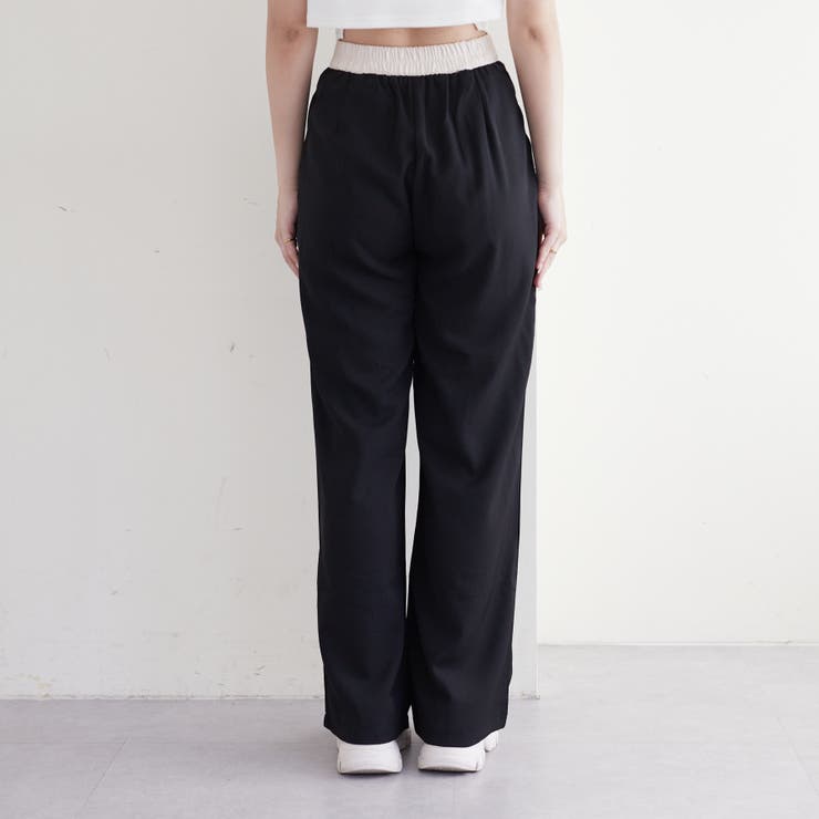 ウエスト配色切替タックパンツ | RMAF　NICE CLAUP / OLIVE des OLIVE | 詳細画像19 