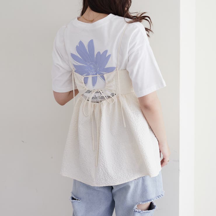 フクレジャガードキャミブラウス[品番：OLOW0011073]｜RMAF NICE CLAUP
