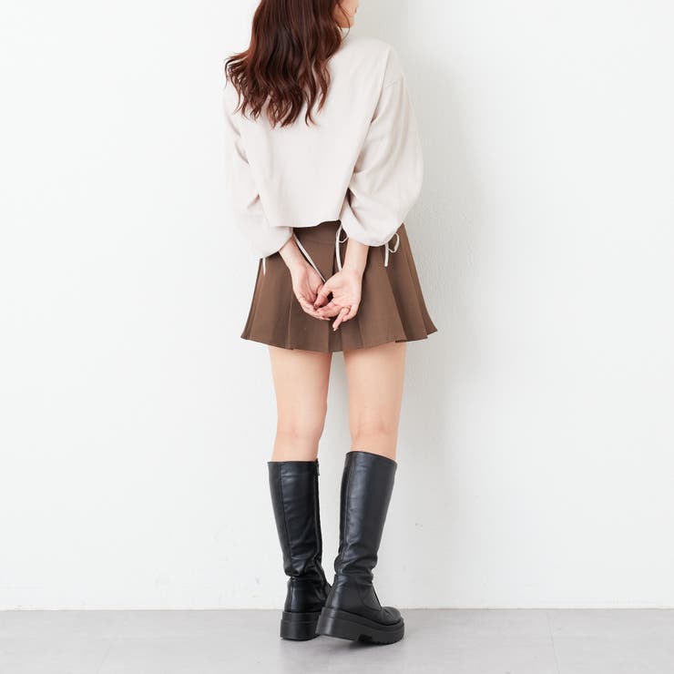 アソート袖シャーリングショート丈シャツ[品番：OLOW0011413