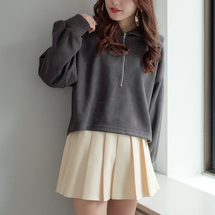 スエポンリブ使いハーフZIPプルオーバー[品番：OLOW0012089]｜RMAF