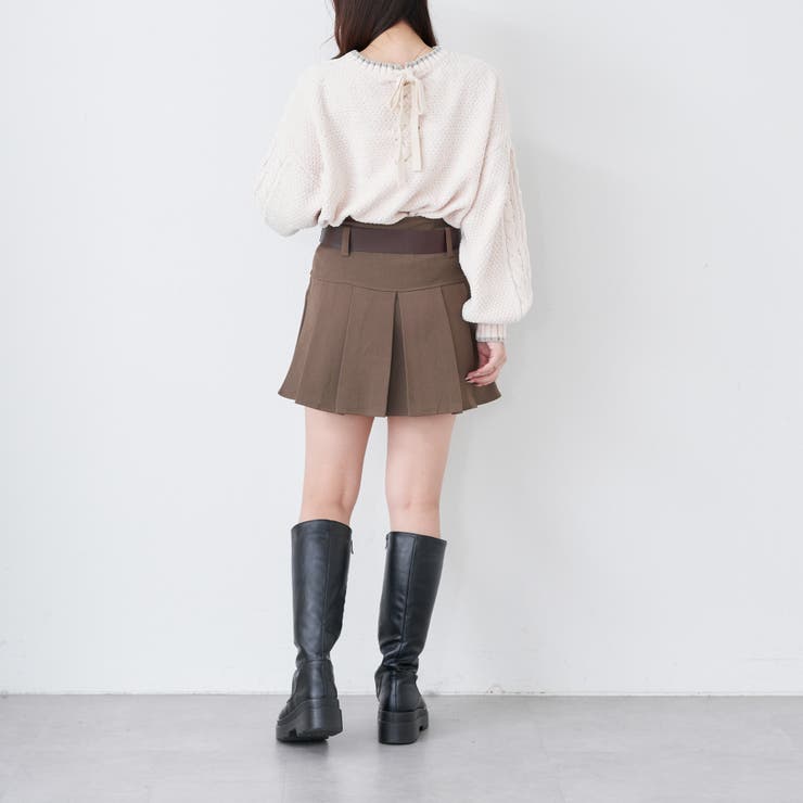 モールヤーン後レースアッププルオーバー[品番：OLOW0011348