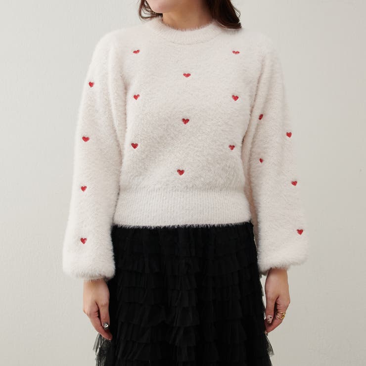 フェザーハート刺繍プルオーバー[品番：OLOW0011932]｜RMAF NICE CLAUP