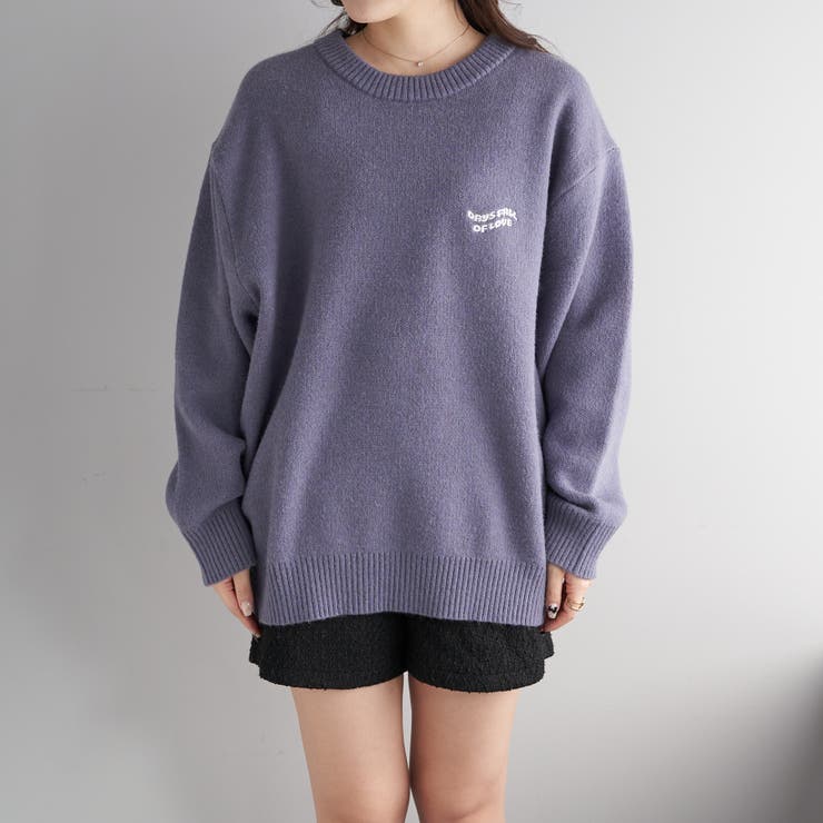 ハート図案ニットプルオーバー[品番：OLOW0012125]｜RMAF NICE CLAUP