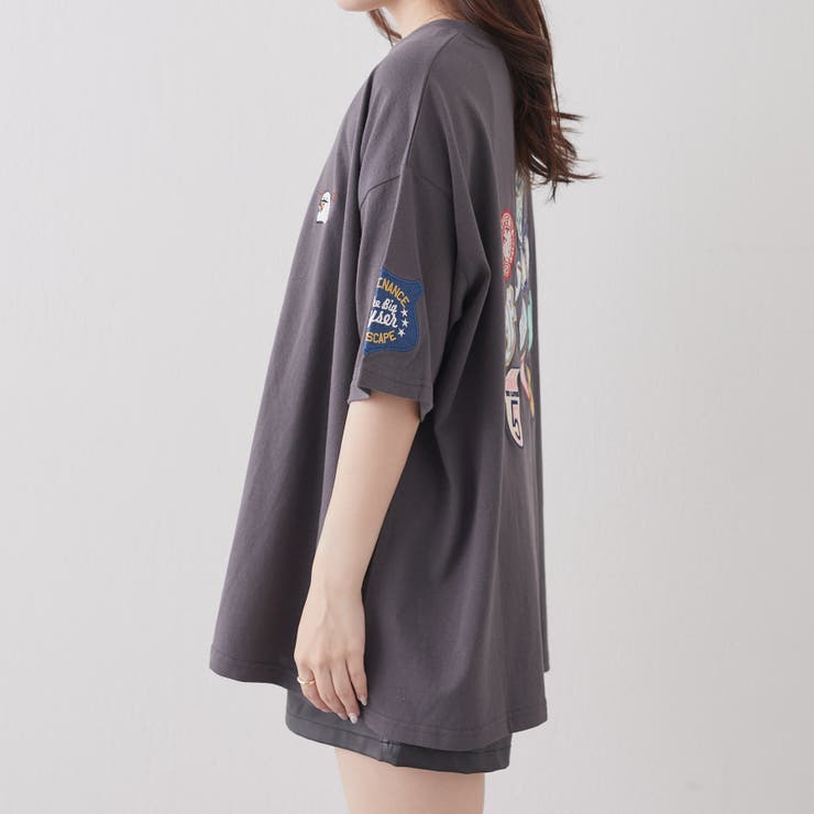 アトリエgg❤️リメイクワッペンTシャツ　1ハーフ お化けワッペンTシャツ[品番：OLOW0010907]｜RMAF NICE CLAUP